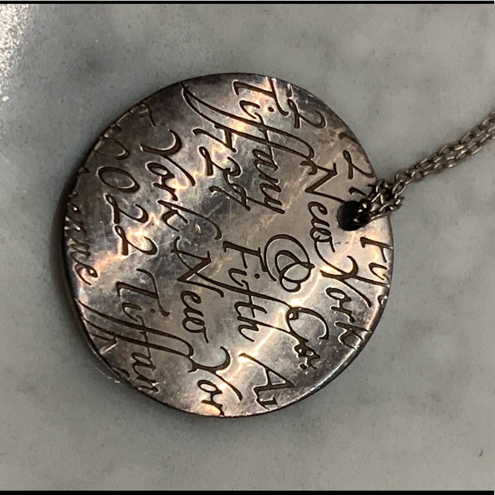 Tiffany & Co silver 925 pendant necklace